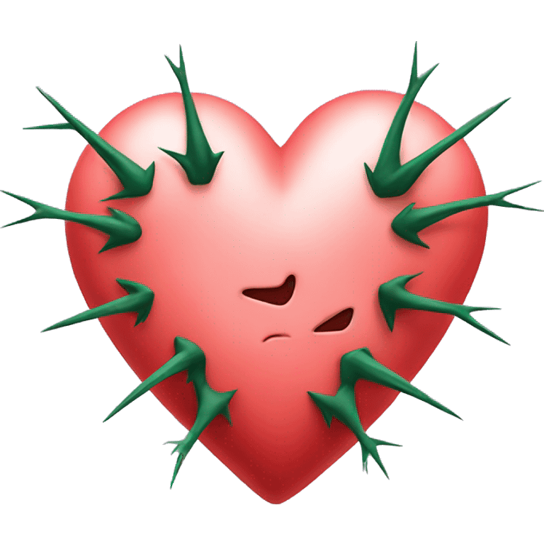 heart with thorns on it emoji