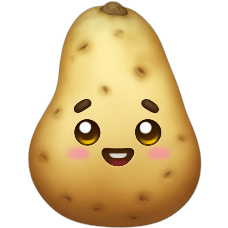 Kawaii potato emoji