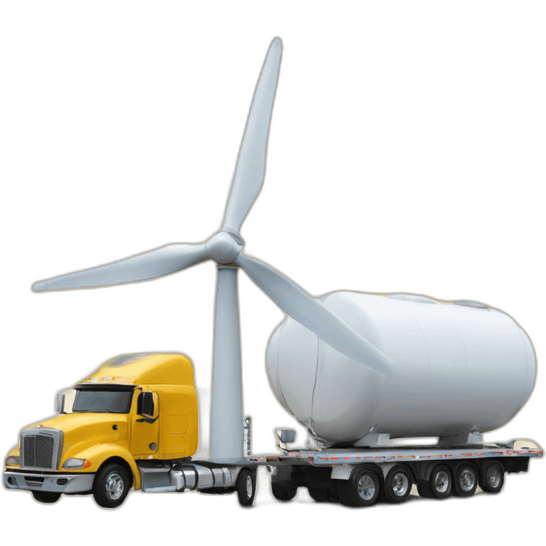 wind turbine on trailer emoji