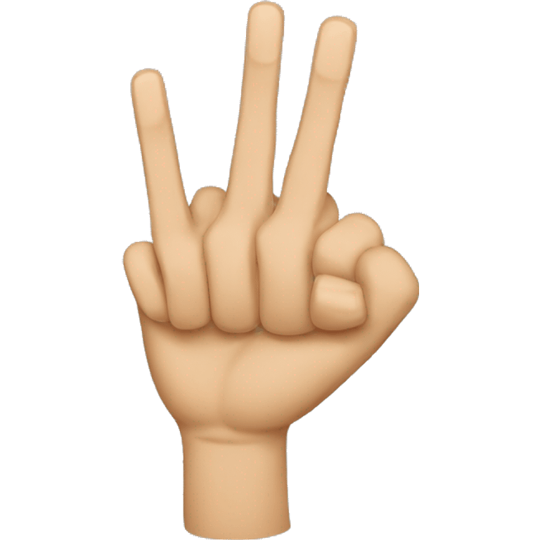 middlefinger-crossed-ringfinger emoji