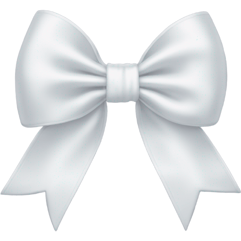 white satin bow emoji