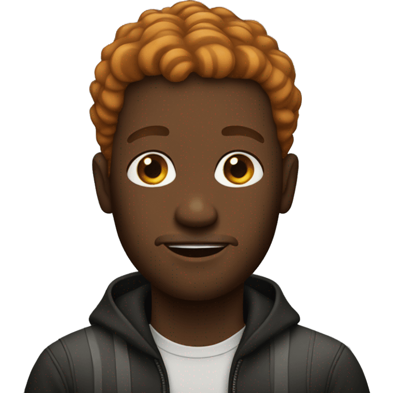 black ginger man emoji