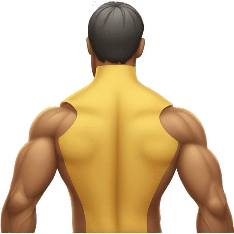 man back muscles yellow skin emoji