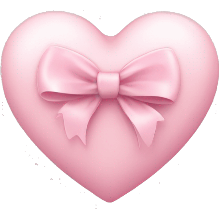 Light pink heart with a bow emoji