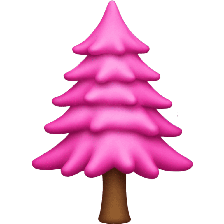 pink christmas tree  emoji