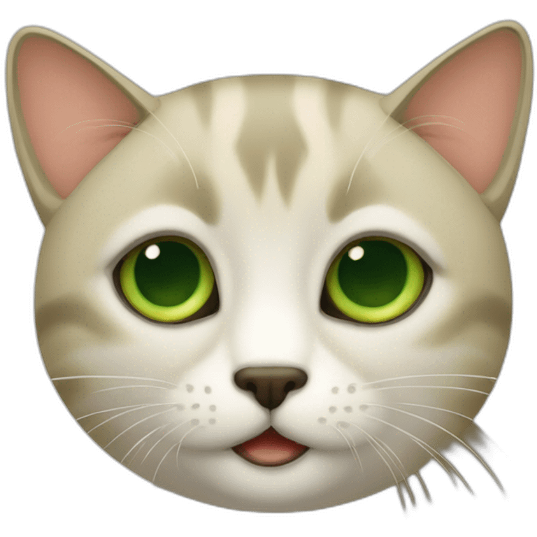 Gato rubio ojos verdes emoji