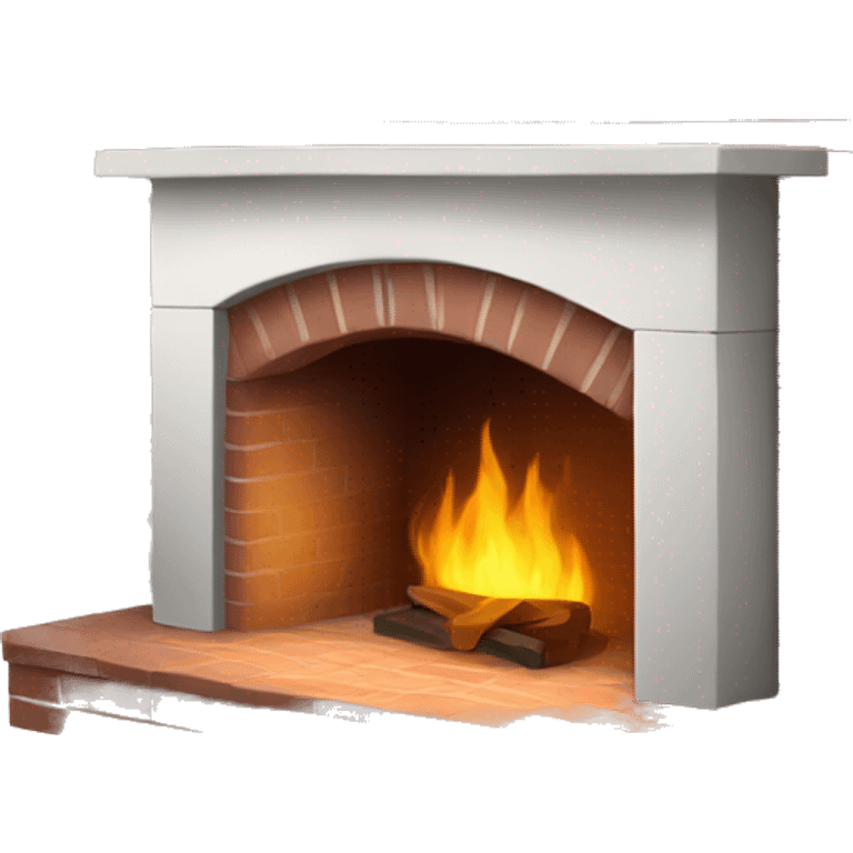 Fireplace brick emoji