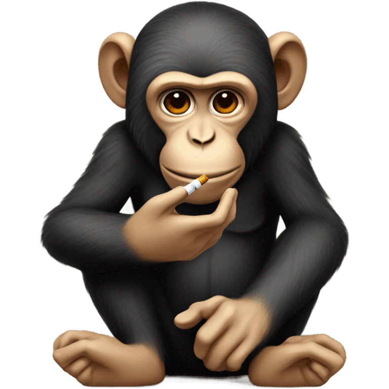 Monkey Smoking cigarette  emoji