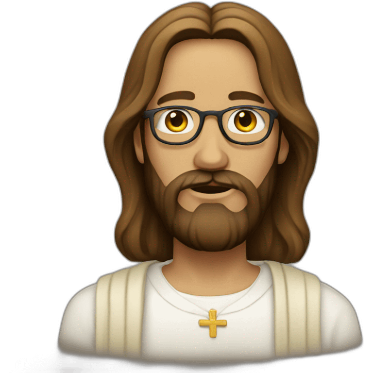 jesus hipster emoji