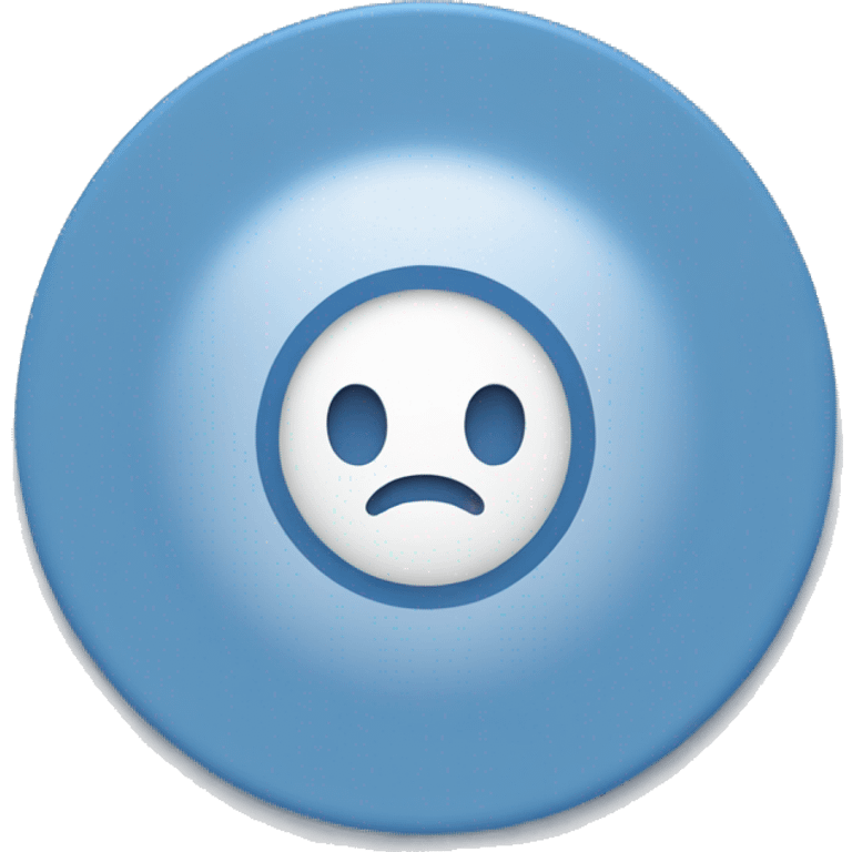 White colour correct icon inside a blue color circle emoji