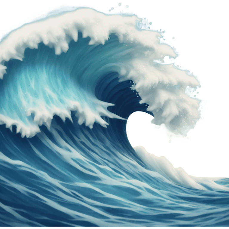 Ocean wave emoji