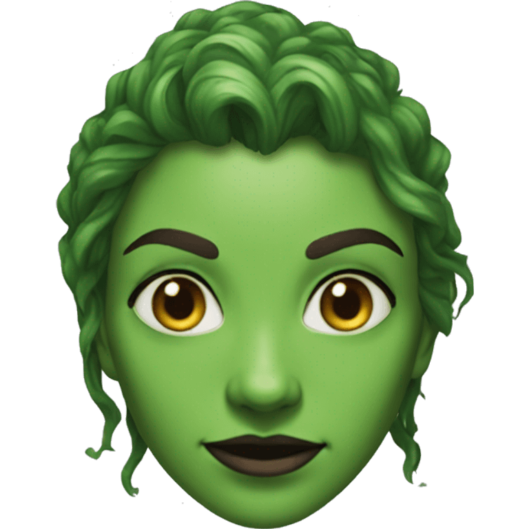 green witch from Dungeons & Dragons super realistic emoji