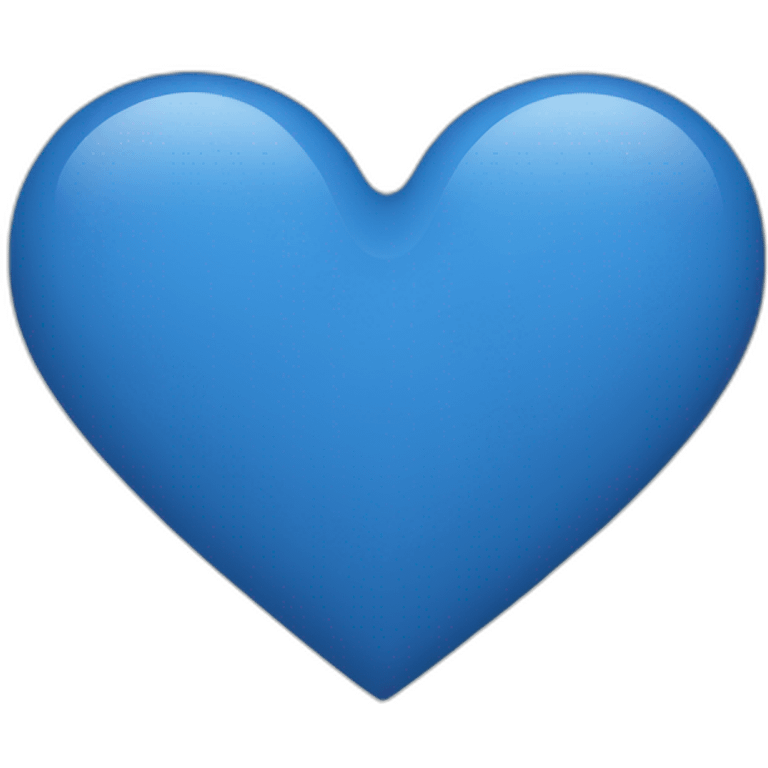 Heart blue emoji