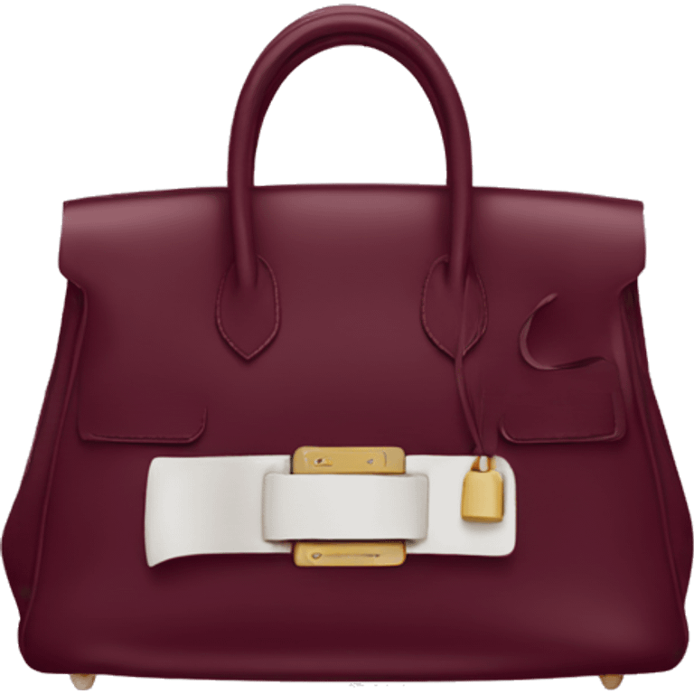 burgundy hermes bag emoji