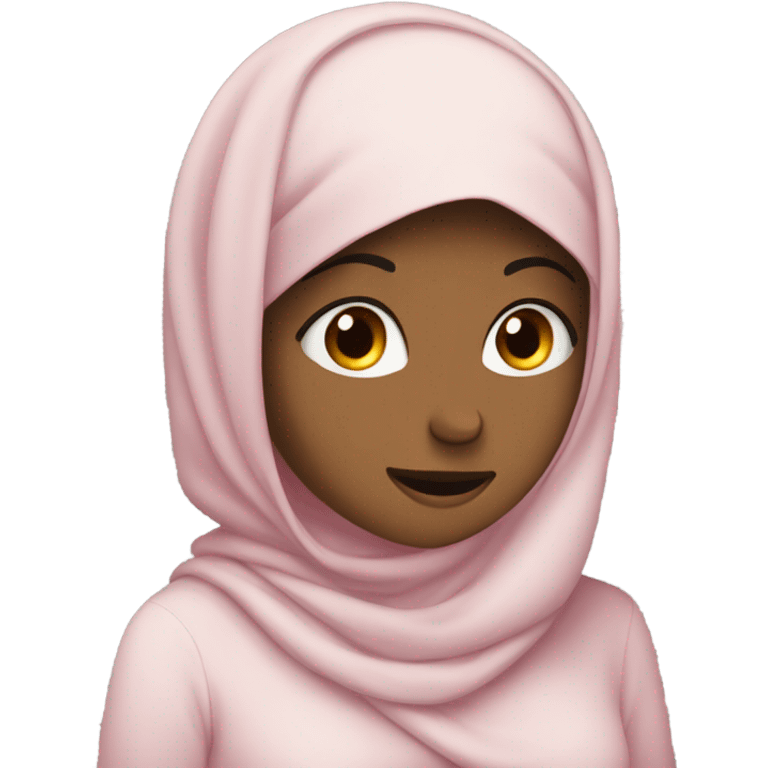 The girl is facepalming, expressing frustration, embarrassment, or disbelief. With hijab. emoji