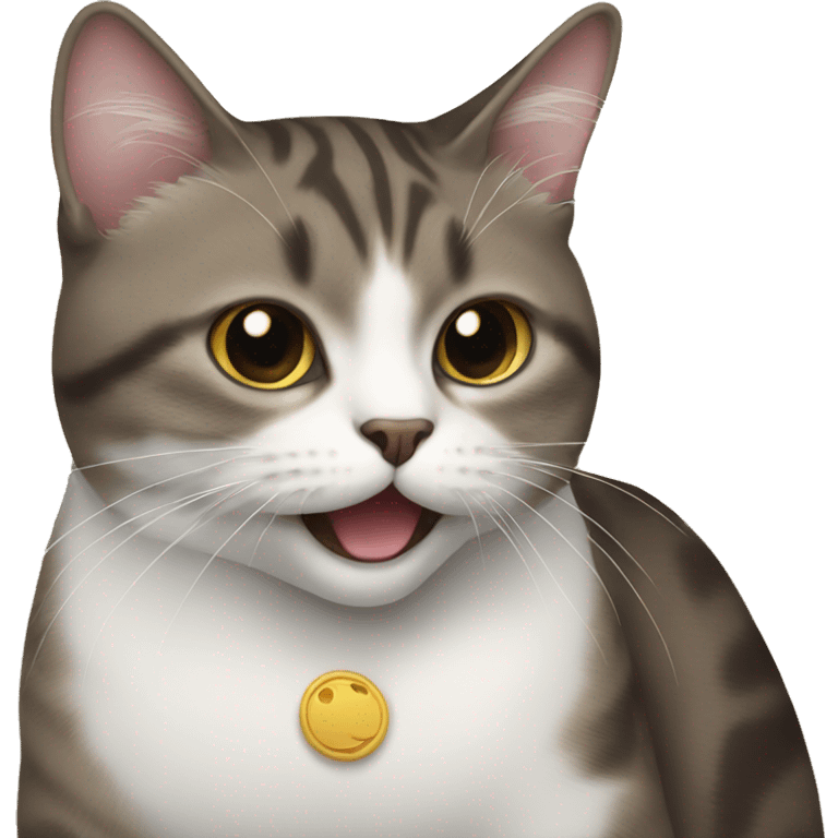 Cat speaking YOMA emoji