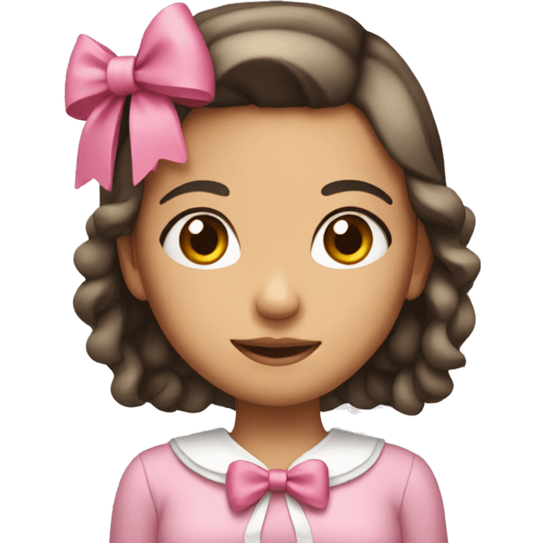 Girl with bow emoji