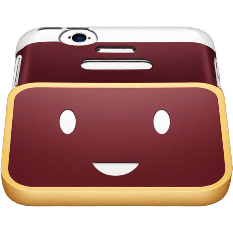 Iphone maroon  emoji