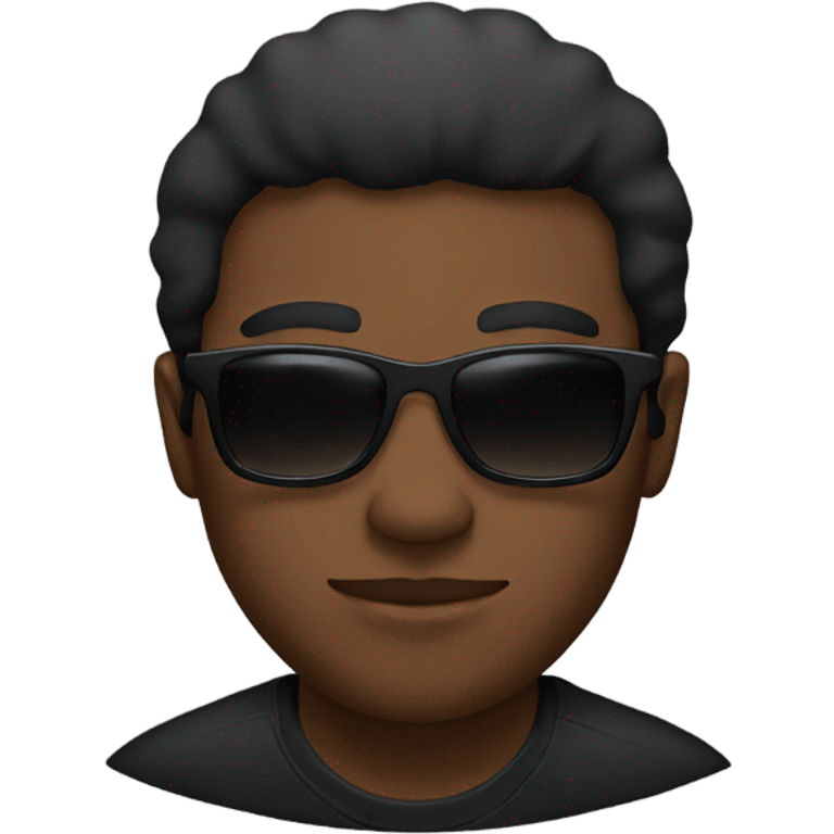 Black guy with shades on emoji