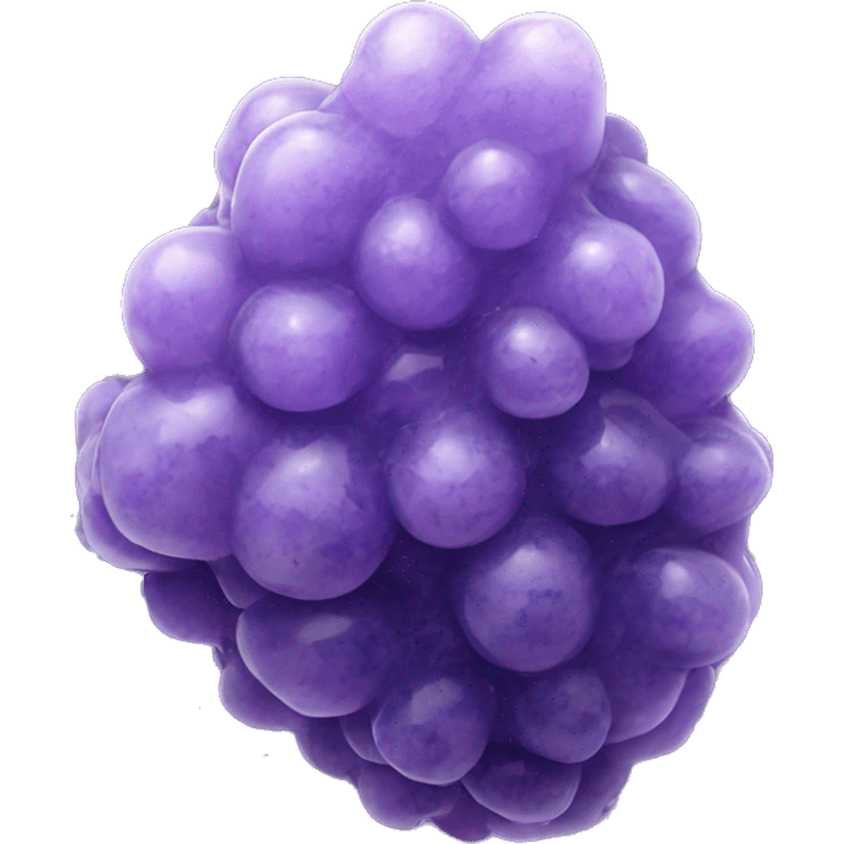 Realistic grape agate natural crystal emoji