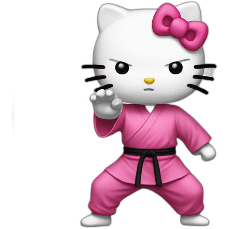 kung fu hello Kitty  emoji