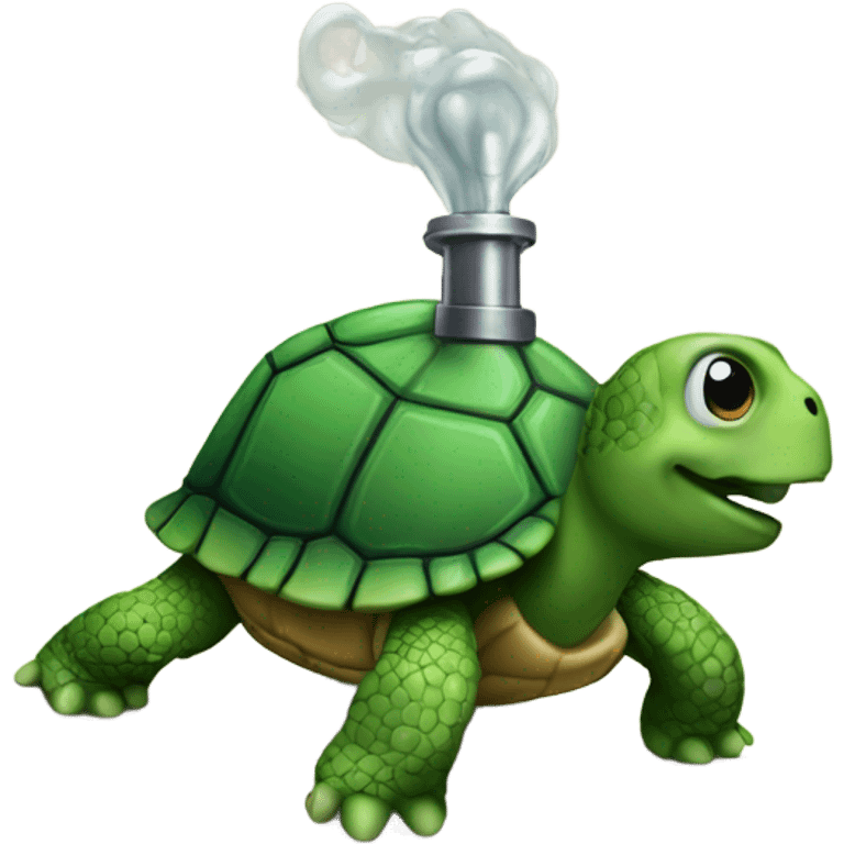 turtle with nozzle on back emoji