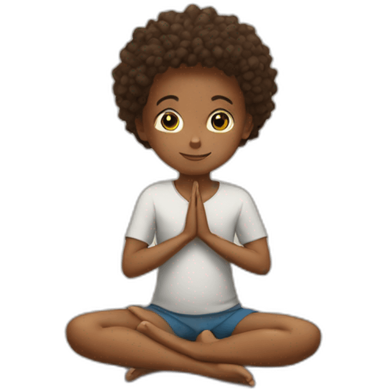 Kid yoga emoji