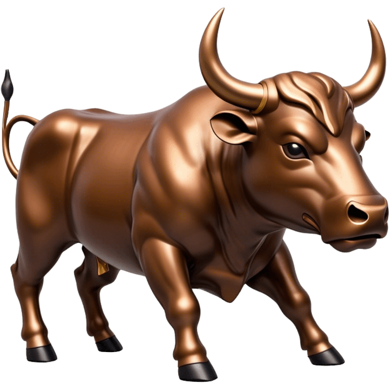 a charging bull (reflecting a bull market)  emoji