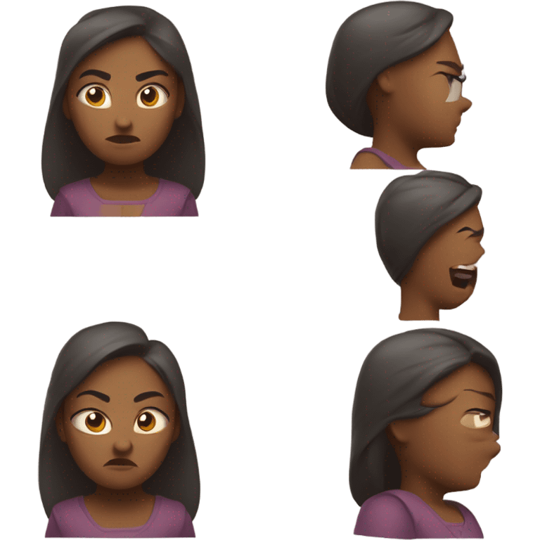 Angry lady emoji