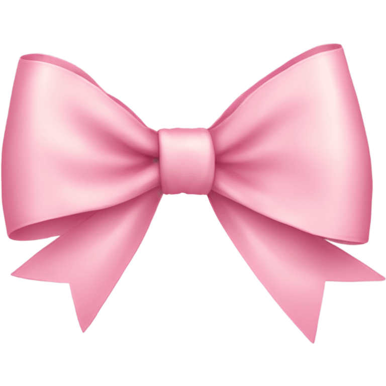 light pink ribbon bow emoji