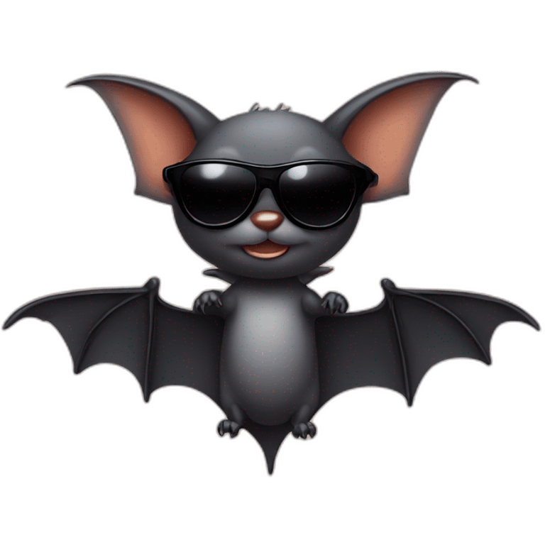 Bat with sunglasses  emoji