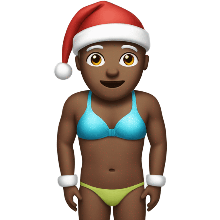 Santa in swimsuit emoji