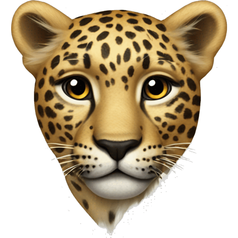 Leopard heart emoji