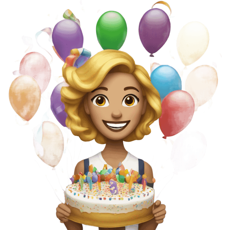 White girl 30th birthday emoji