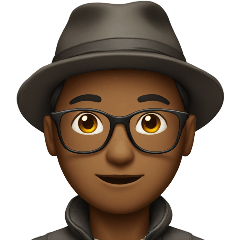 boy in hat and glasses emoji