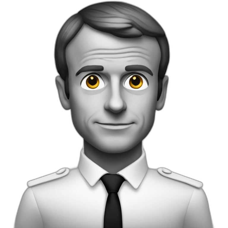 Emmanuel Macron noir emoji