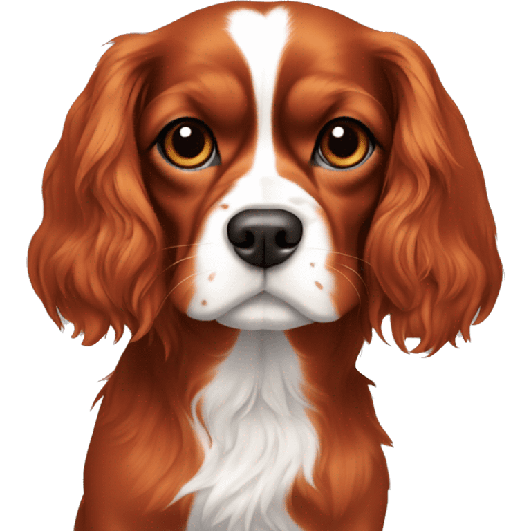 cavalier King Charles all red emoji