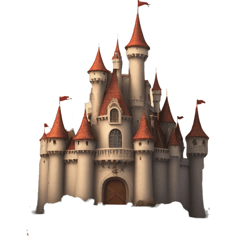 Beauty and the beast castle emoji