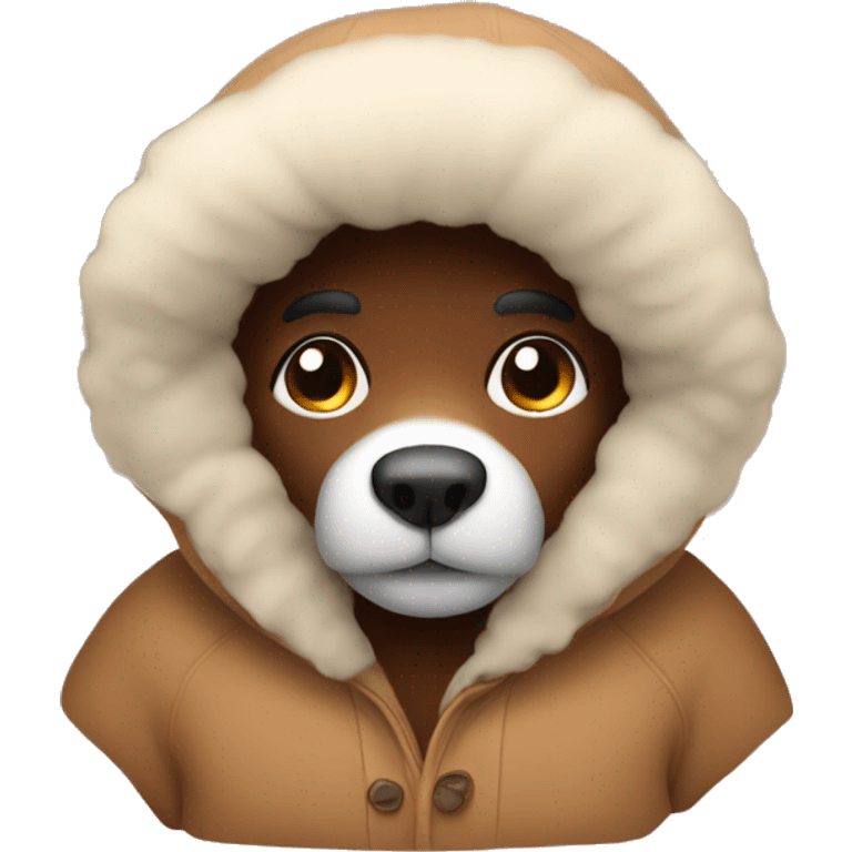 Brown cozy  emoji