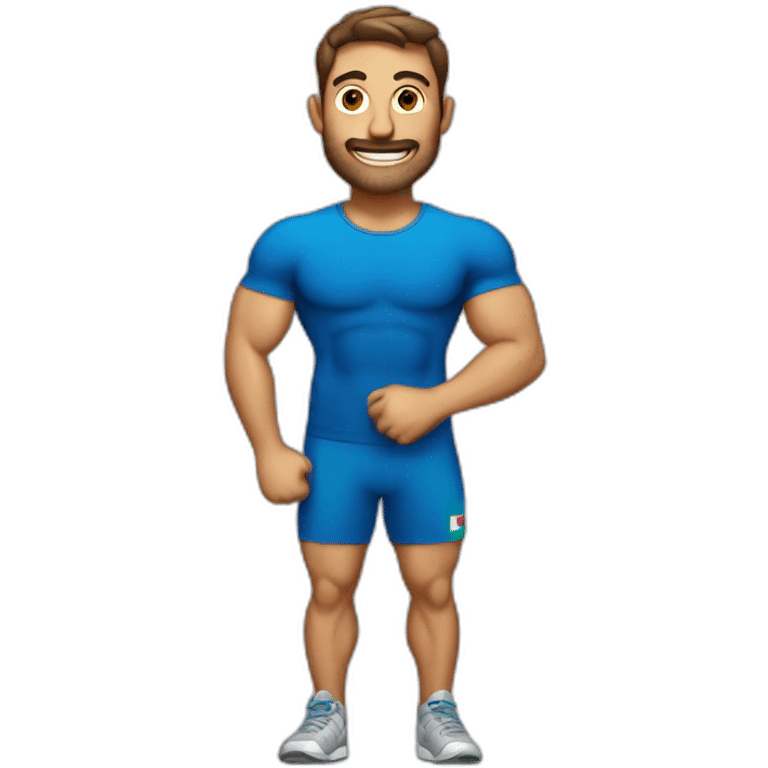 emoji of an italian fitness man emoji