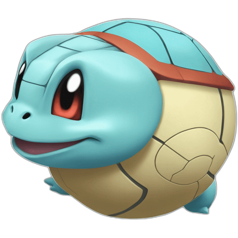 Squirtle shaped pokeball emoji