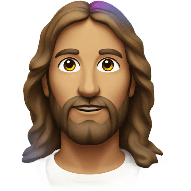 Rainbow Jesus emoji