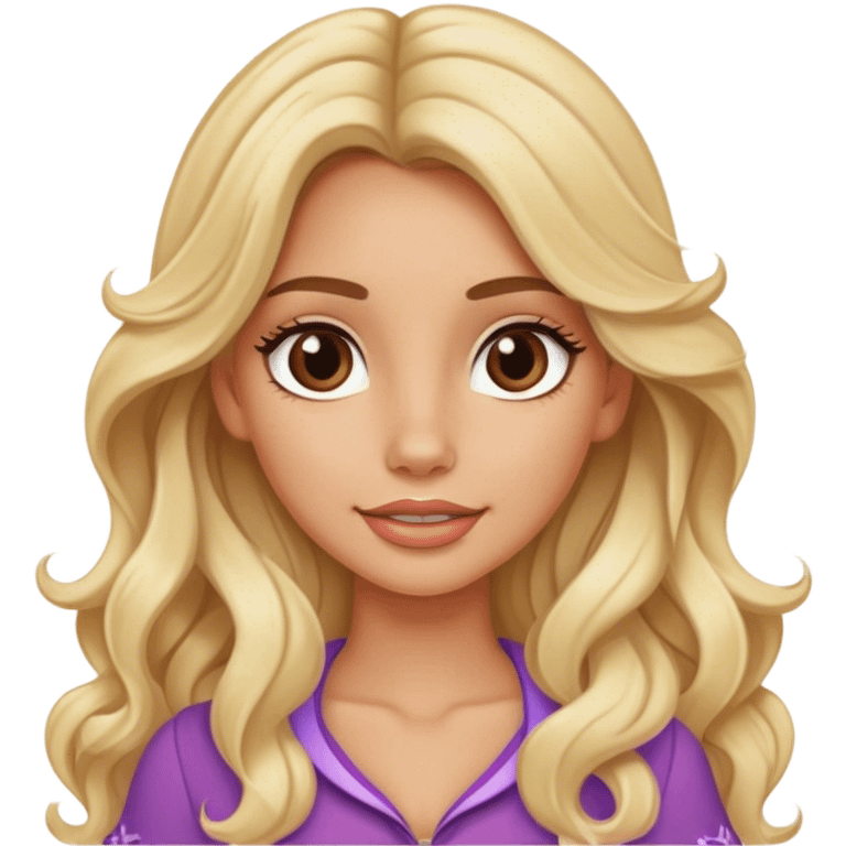 Blonde model with brown eyes, long wavy hair, Disney world tourist  emoji