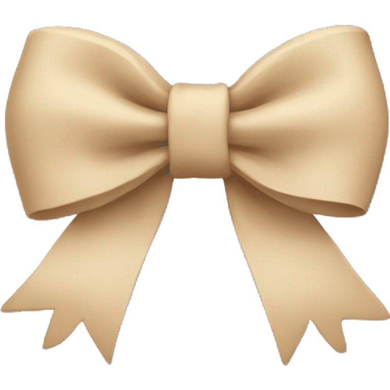 Beige bow emoji