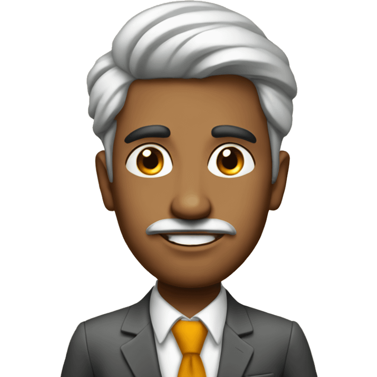 A Fair skin Indian Guy as an Industrialist  emoji