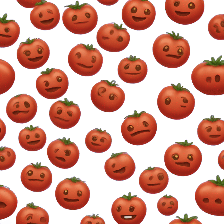 happy tomato in motion emoji emoji