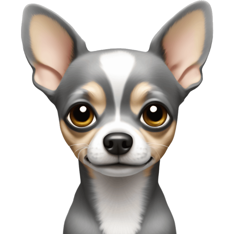 Grey ￼ chihuahua emoji