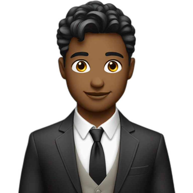 Hot rich handsome smart boy emoji