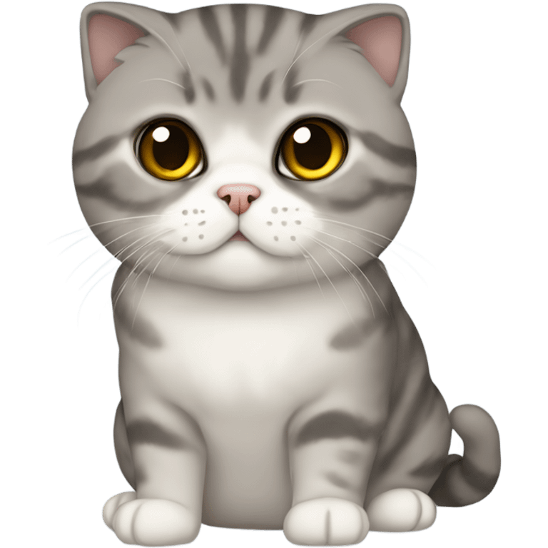 Scottish fold cat emoji