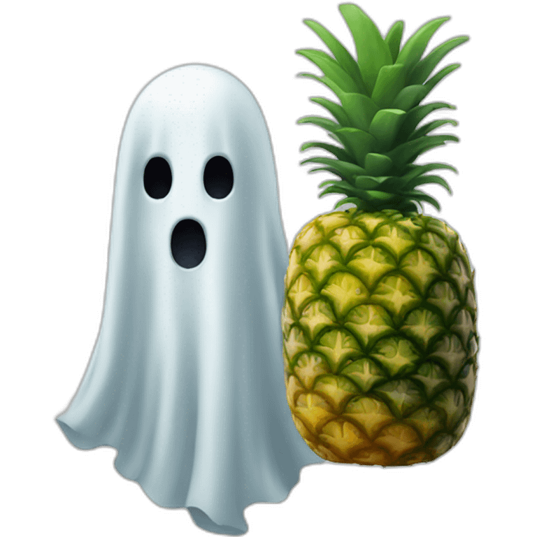 ghost x pineapple emoji